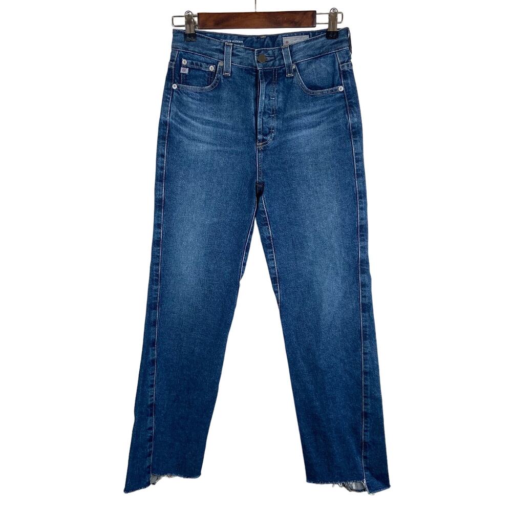 Adriano‎ Goldschmied Women 25R Jeans Twisted Alexis High Rise Straight Crop